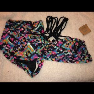 Swimsuitsforall Strappy Bikini Bright Size 24 Plus